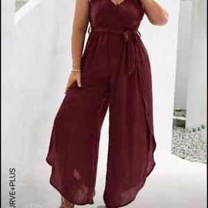 SHEIN Maroon Summer Jumpsuit
